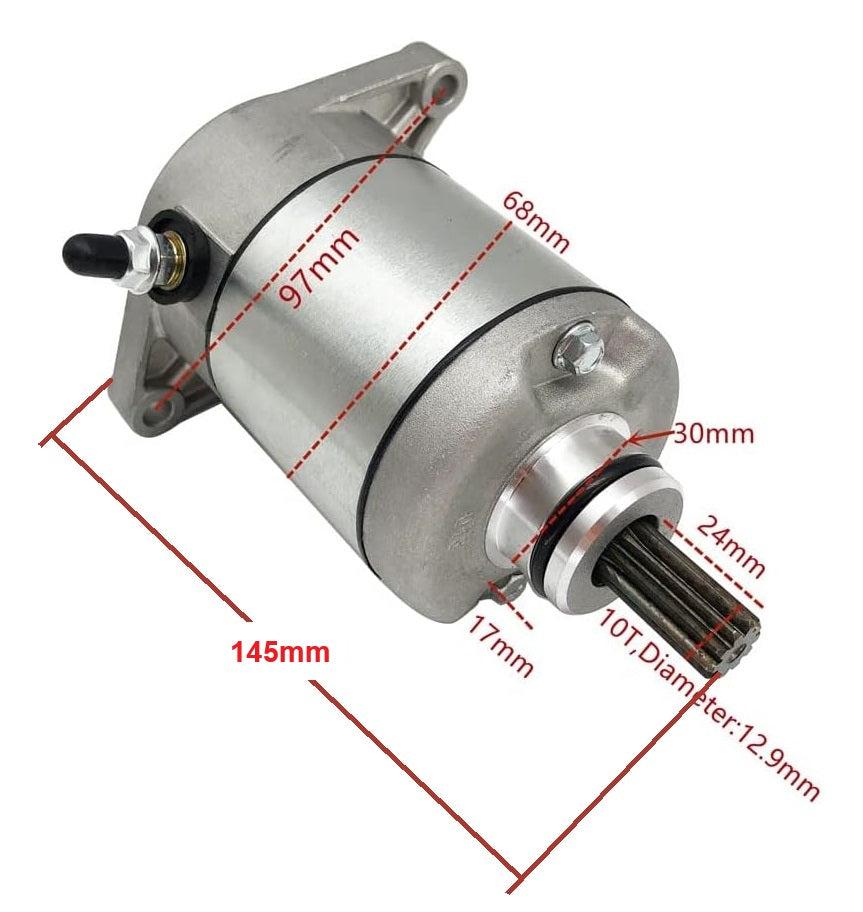 10 Teeth Starter Motor 31100-38F00 For Arctic Cat ATV Suzuki ATV LT-A400 LT-F400
