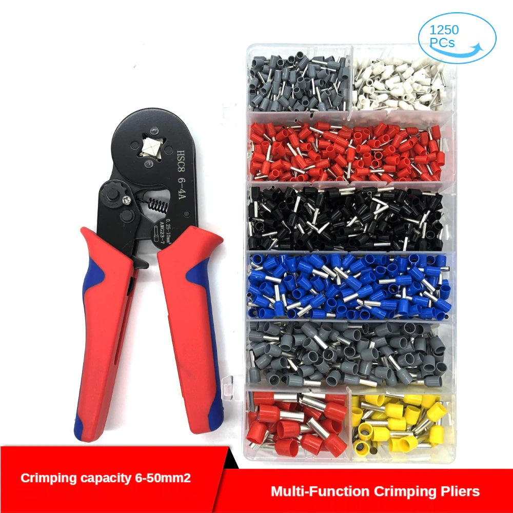 1250 Piece Crimping Plier Set With Terminals