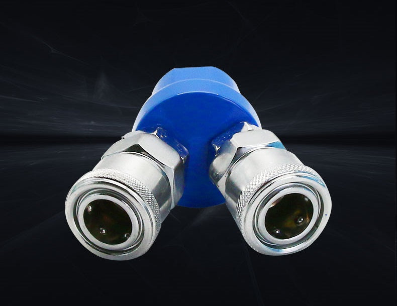 Nitto type ¼" Female 2-Way Splitter Quick Coupler Pneumatic Compressor Fittings