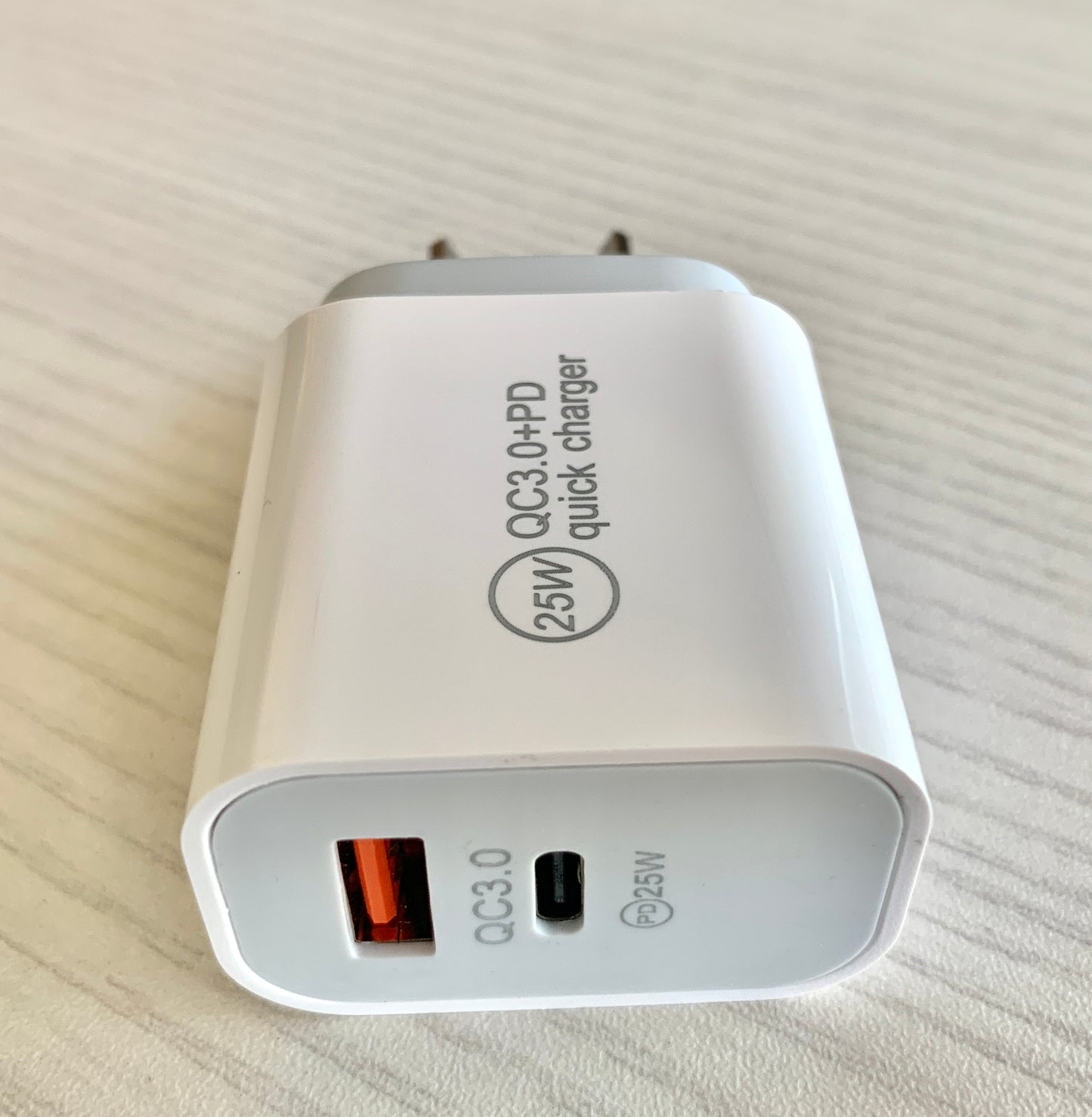 25W USB-C QC3.0 PD Wall Quick Charger Super Fast Charger