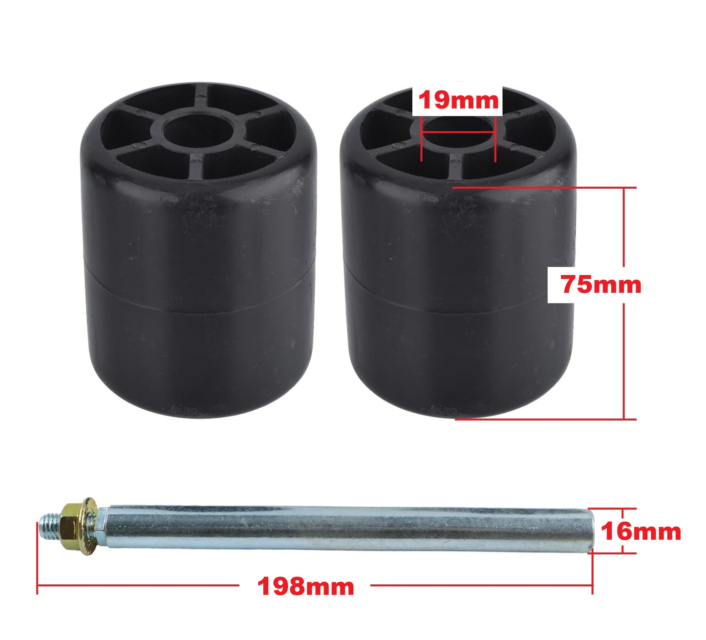 2 x Deck Roller M113955 M111134 John Deere X300 X500 X700 GX LX GT