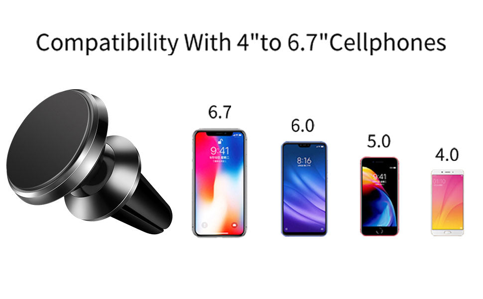 360 Degree Rotatable Magnetic Car Phone Holder