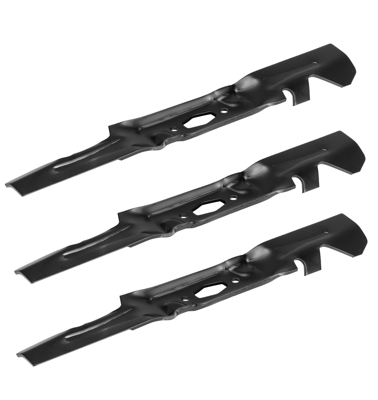 3PCS Diamond Hole Mulching Blades Replaces 742P05094X CMXGZAM110204 for 50" MTD Cub Cadet Troy-Bilt