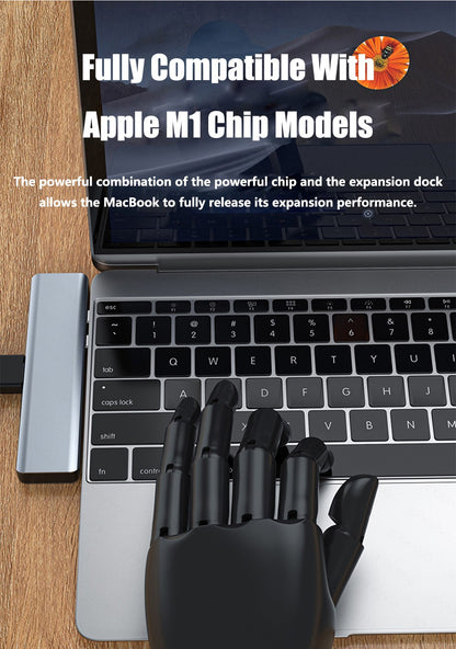 7 in 1 Docking station for MacBook Type-C To HDMI-compatible USB 3.0 Adapter