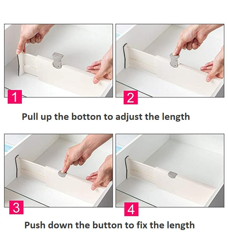 Adjustable Drawers Divider Retractable Drawer Partition