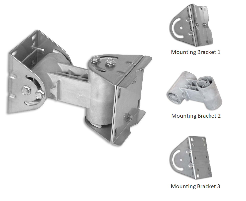 Industrial Grade Outdoor Stainless Steel Articulating Mount Wall Mounting Bracket