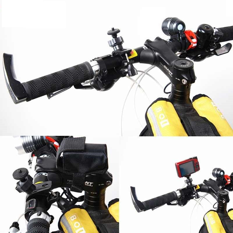 Gopro Bike Bicycle Handlebar Clamp Bracket Tripod Mount Screw Clip Tripods for DV DSLR Camera