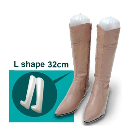 1 Pair White Plastic Inflatable Boots Stretchers Boots Stander