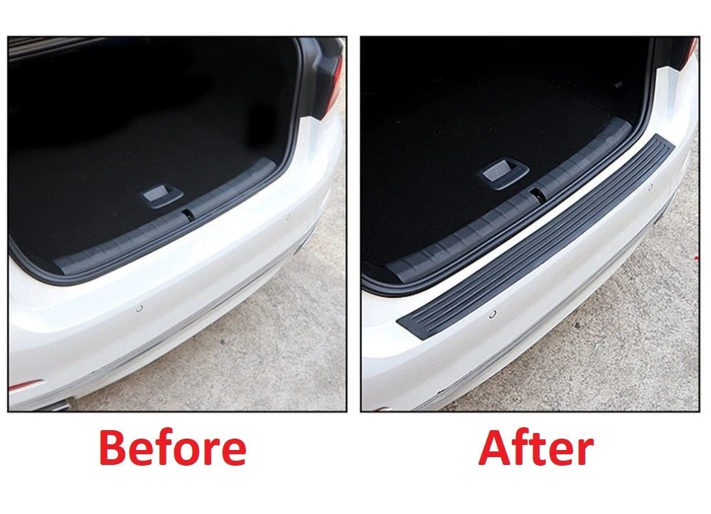 Universal Car boot Sill Plate Protector Rear Bumper Guard Rubber Mouldings Pad 90cm or 104cm