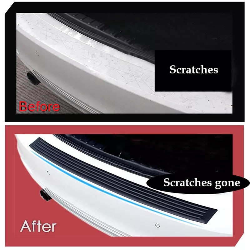 Universal Car boot Sill Plate Protector Rear Bumper Guard Rubber Mouldings Pad 90cm or 104cm