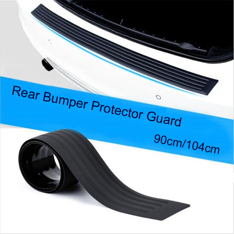 Universal Car boot Sill Plate Protector Rear Bumper Guard Rubber Mouldings Pad 90cm or 104cm