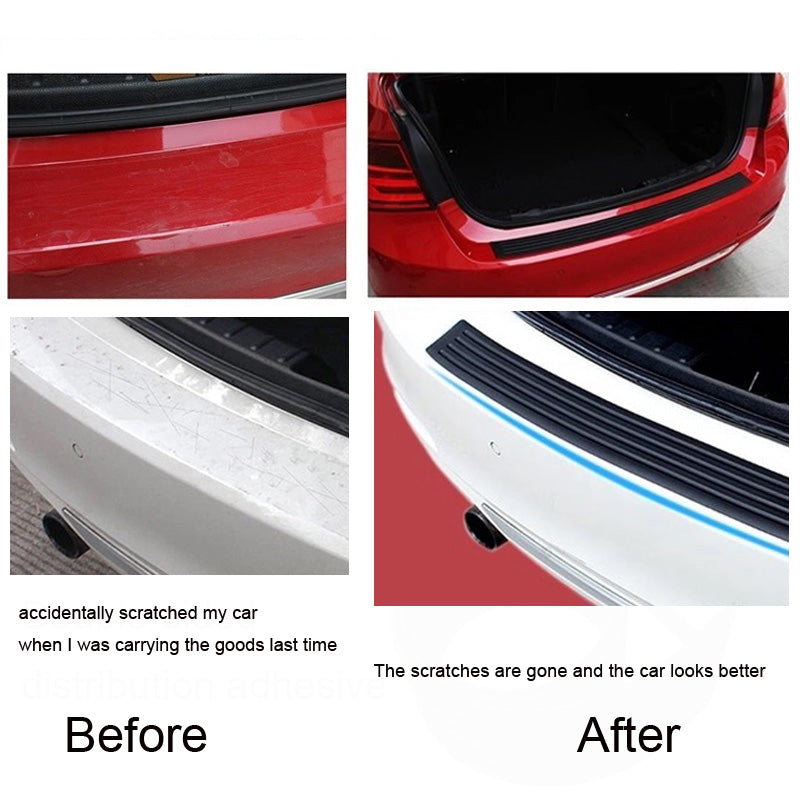 Universal Car boot Sill Plate Protector Rear Bumper Guard Rubber Mouldings Pad 90cm or 104cm