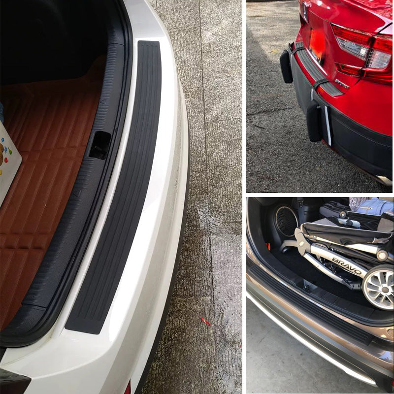Universal Car boot Sill Plate Protector Rear Bumper Guard Rubber Mouldings Pad 90cm or 104cm