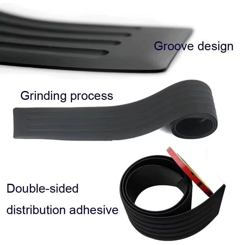 Universal Car boot Sill Plate Protector Rear Bumper Guard Rubber Mouldings Pad 90cm or 104cm