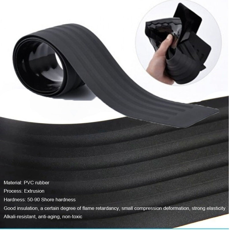 Universal Car boot Sill Plate Protector Rear Bumper Guard Rubber Mouldings Pad 90cm or 104cm