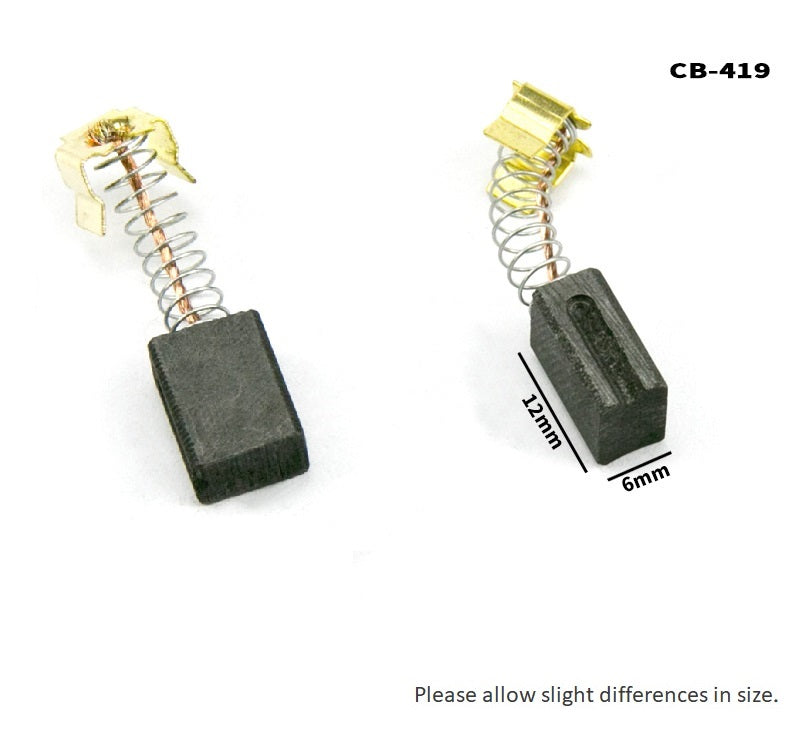 Carbon Brushes for Makita CB406 CB407 CB418 CB419 powertools – 6x9x12mm