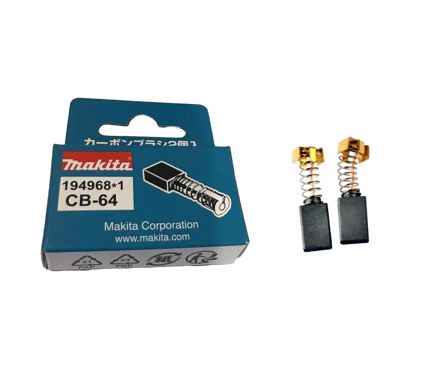 Genuine Makita Carbon Brushes CB-64 5x8x11mm 2 pcs
