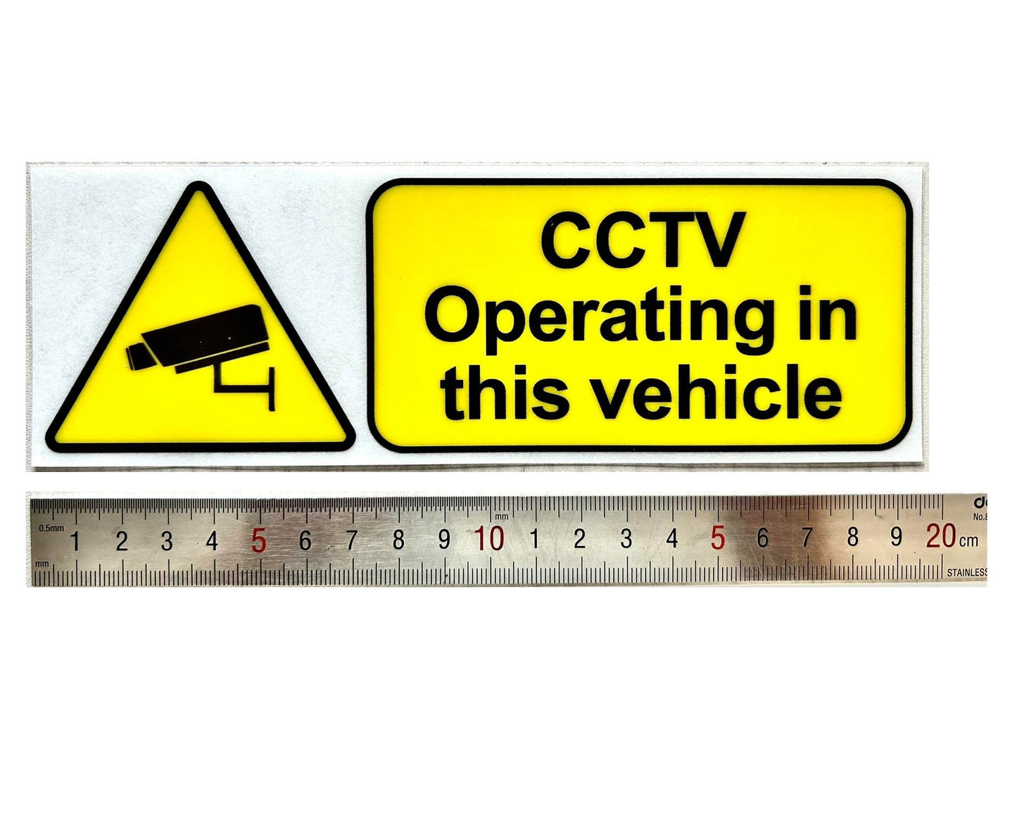 CCTV OPERATING IN THIS VEHICLE Self Adhesive STICKERS for Taxi Uber Ola Didi