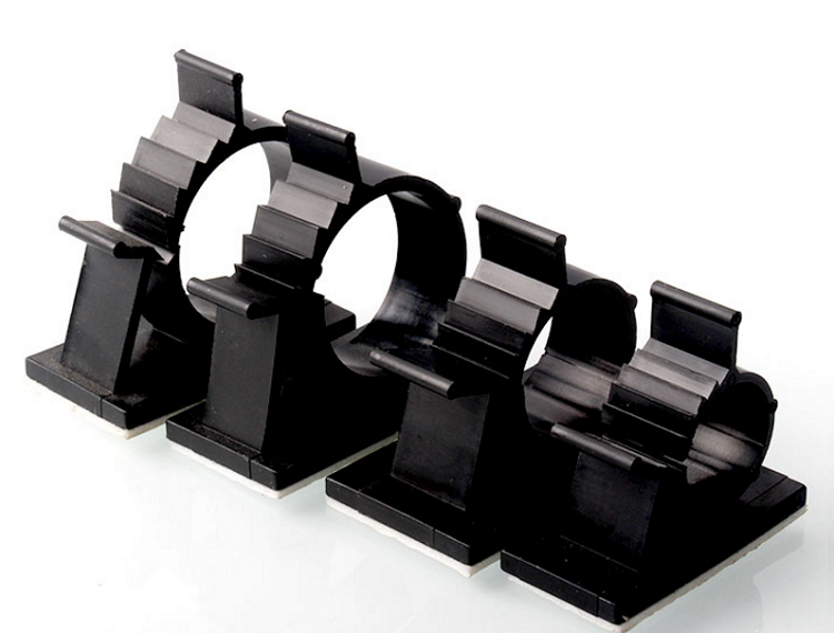 10pcs Self-adhesive Cable Clips Cord Organizer Cable Holder - Black