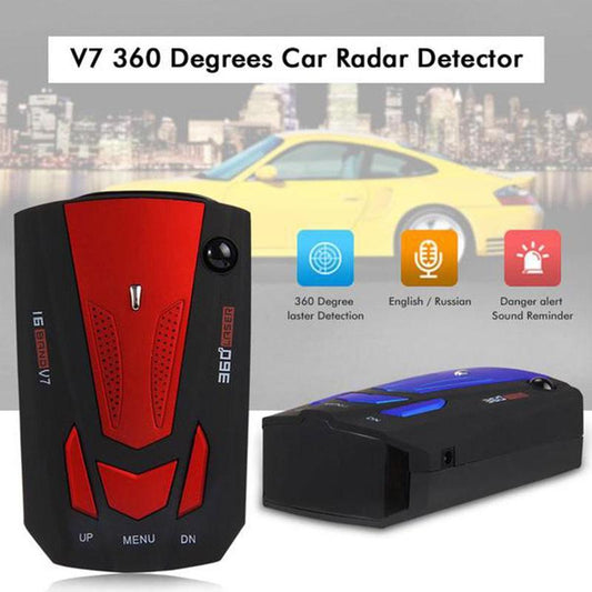 Car Radar Detector Speed Camera Detector - Black