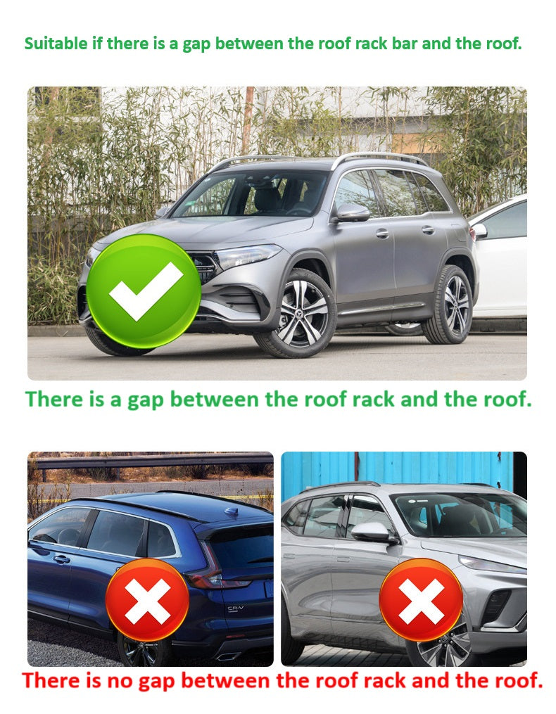 Car roof rack bar brackets (Pack of 2)