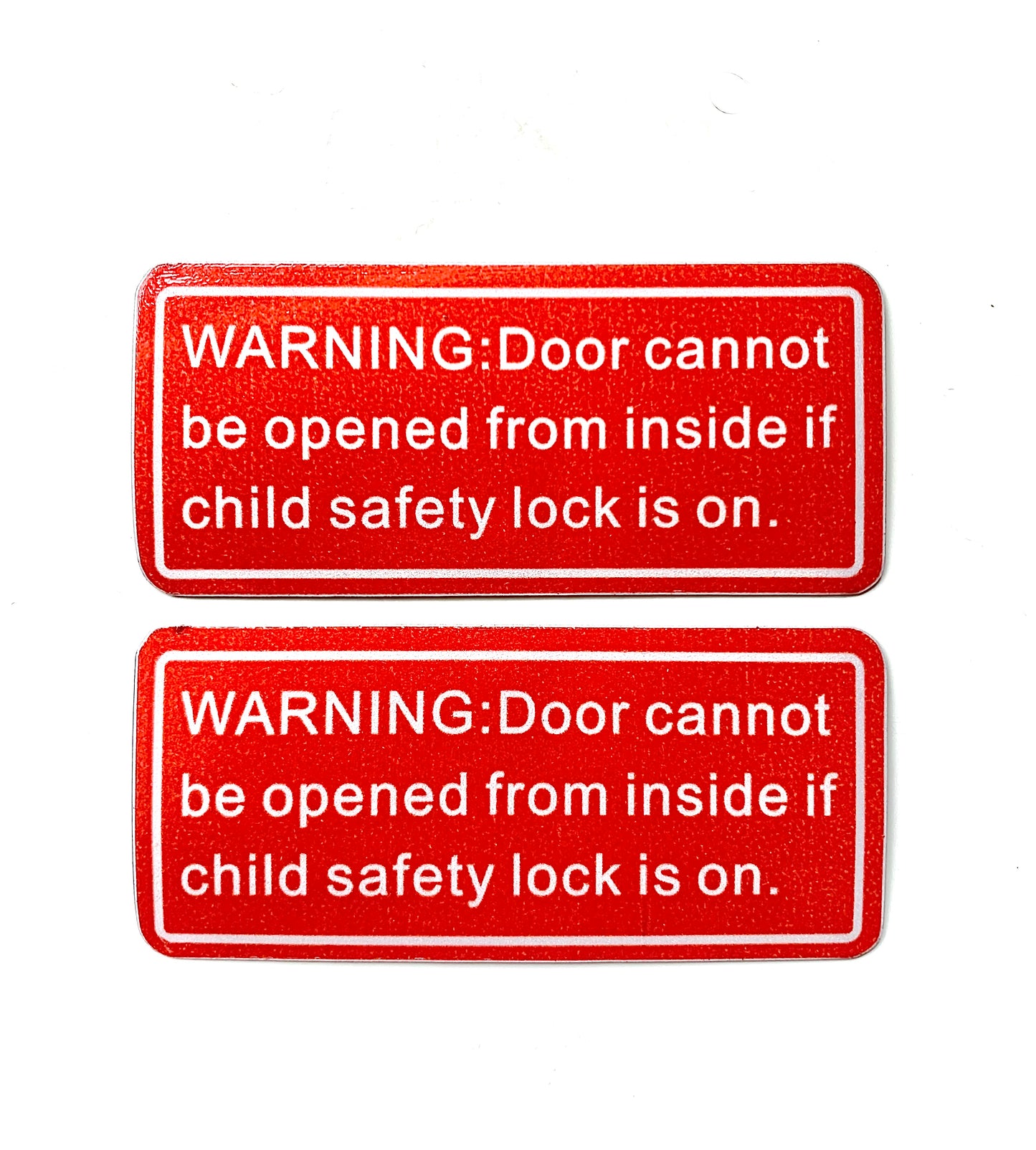1 pair UV proof Uber/Taxi Child Lock Warning Sign Magnetic Sticker