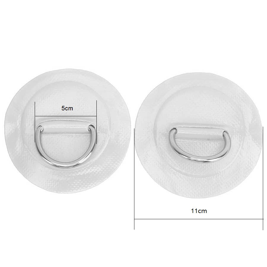 2pcs Inflatable Boat D‑Ring PVC Patch