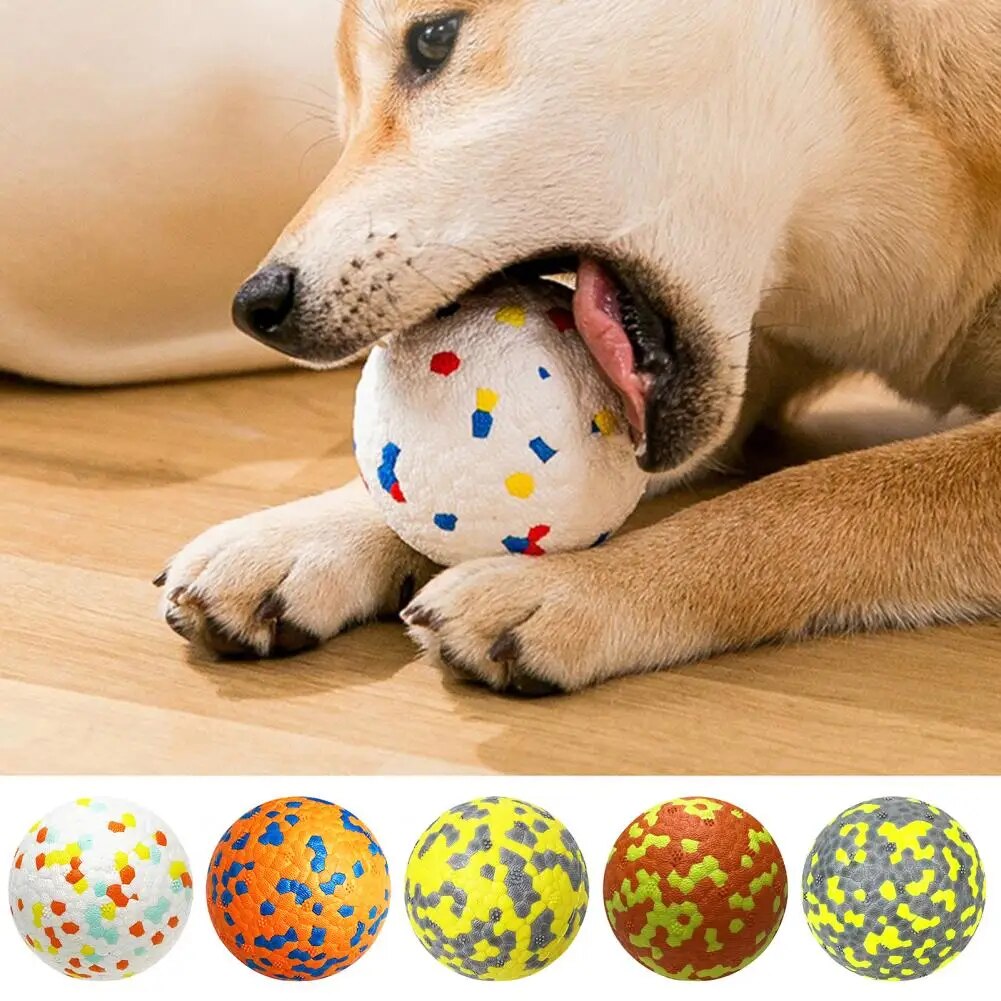 Food Grade Durable Dog Ball Toys - Elastic E-TPU Chew Toy - Orange only