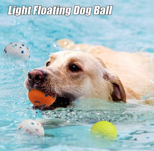 Food Grade Durable Dog Ball Toys - Elastic E-TPU Chew Toy - Orange only
