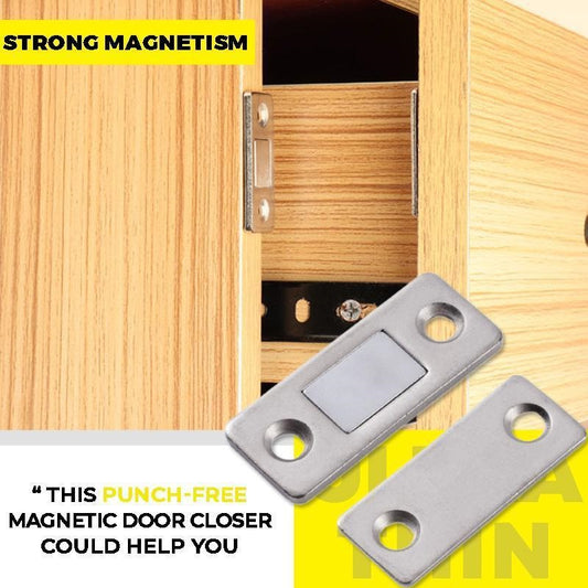 Punch-free Magnetic Door Closer  Door Catch for Furniture Cabinet Cupboard with Screws