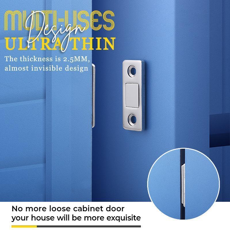 Punch-free Magnetic Door Closer Door Catch for Furniture Cabinet Cupboard with Screws