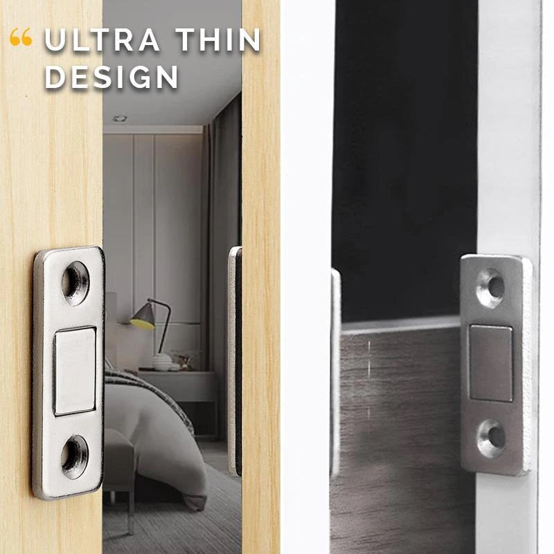 Punch-free Magnetic Door Closer Door Catch for Furniture Cabinet Cupboard with Screws