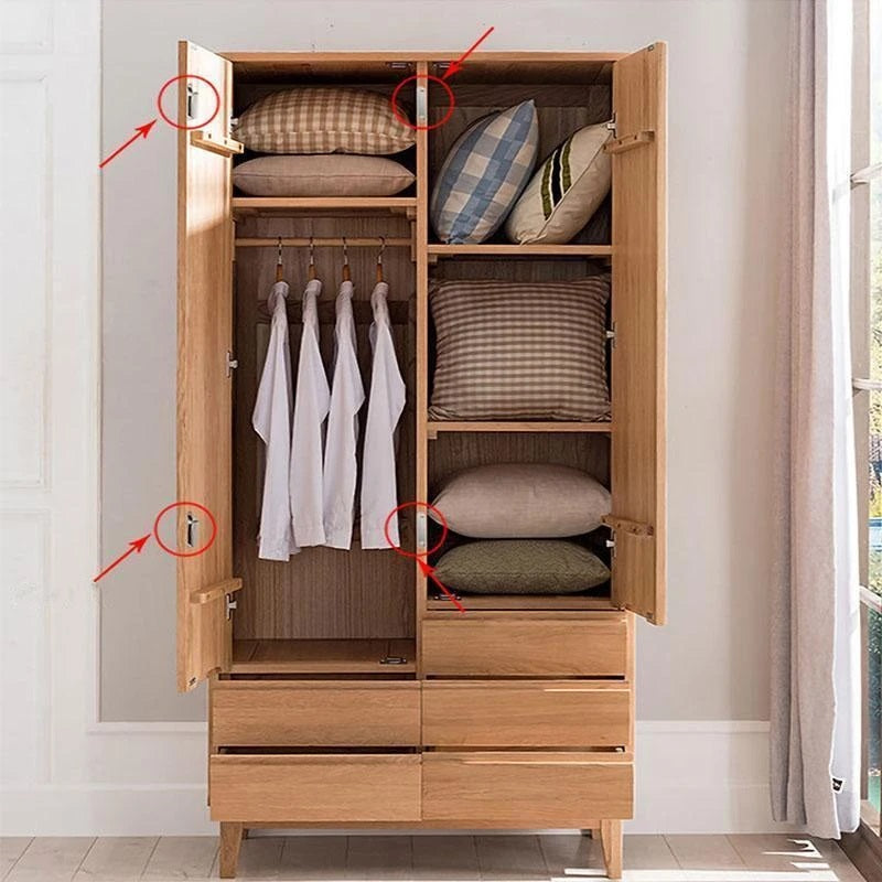 Punch-free Magnetic Door Closer Door Catch for Furniture Cabinet Cupboard with Screws