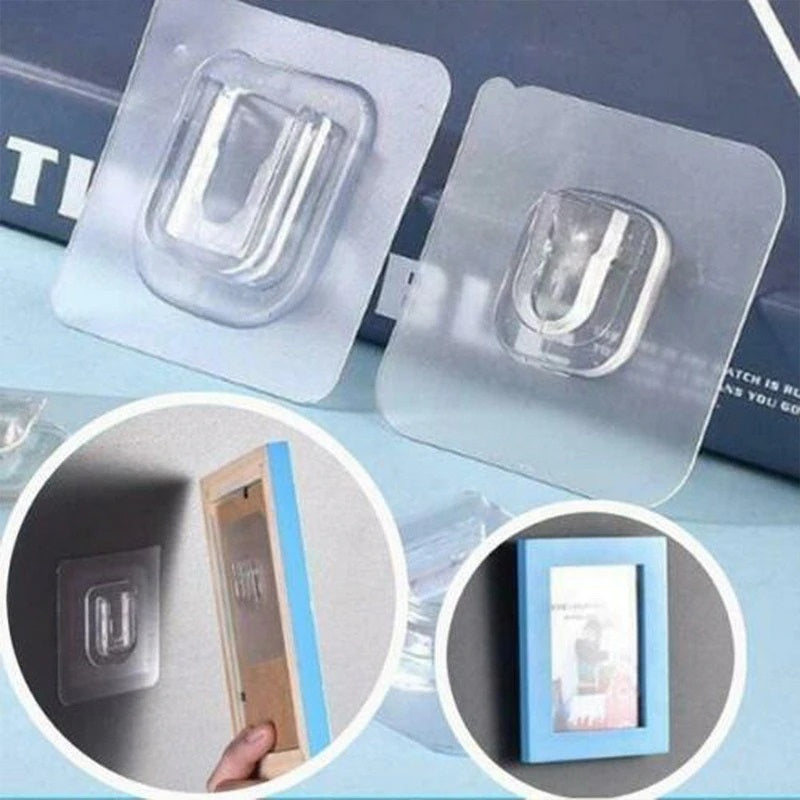 5 Pairs Double-sided Waterproof Wall Hooks