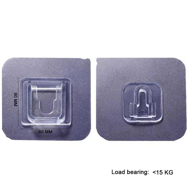 5 Pairs Double-sided Waterproof Wall Hooks