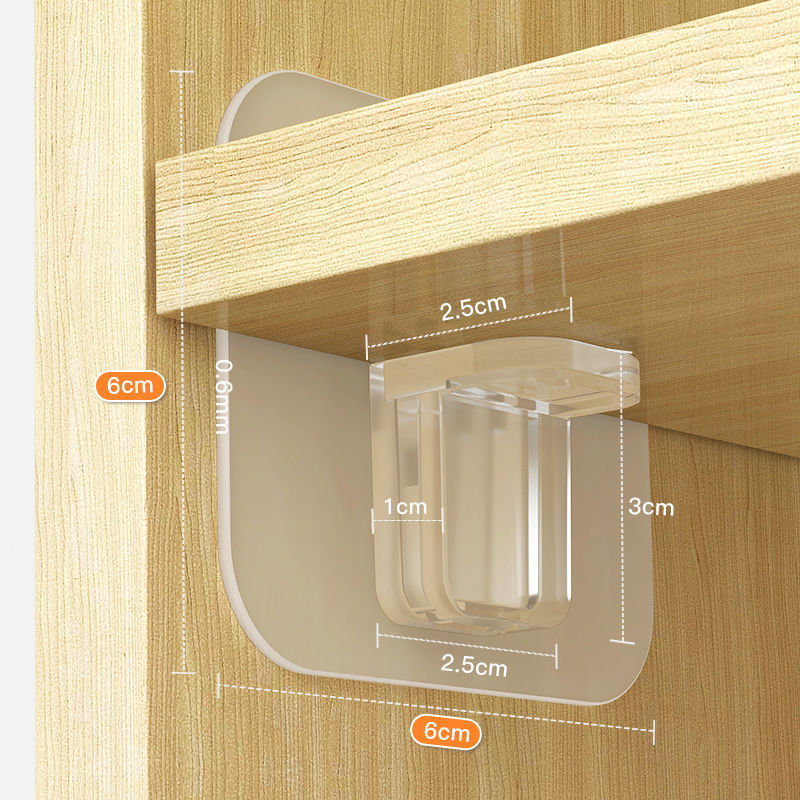 4pcs Drill free shelf support