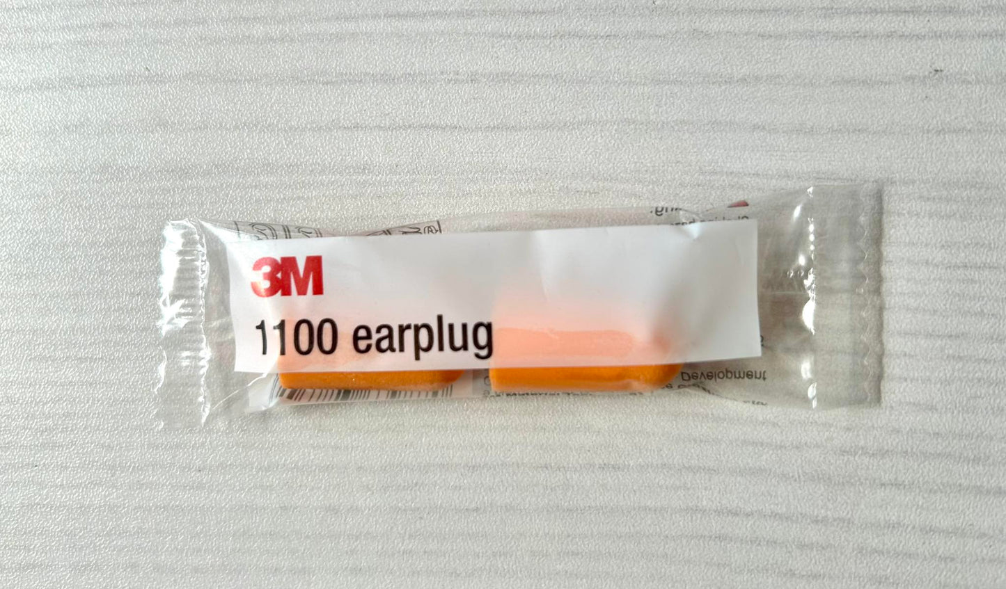 10 pairs x 3M 1100 Bullet Type Foam Earplugs Anti-noise Abatement Sleeping Ear plug Orange