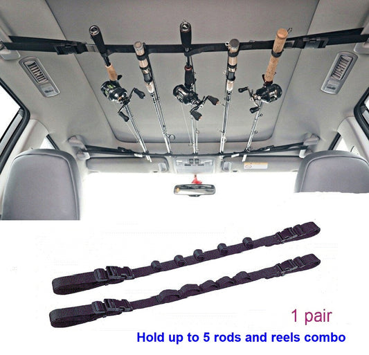 5 Slot Car Fishing Rod Strap Holder Pole Holder Belt Strap Carrier
