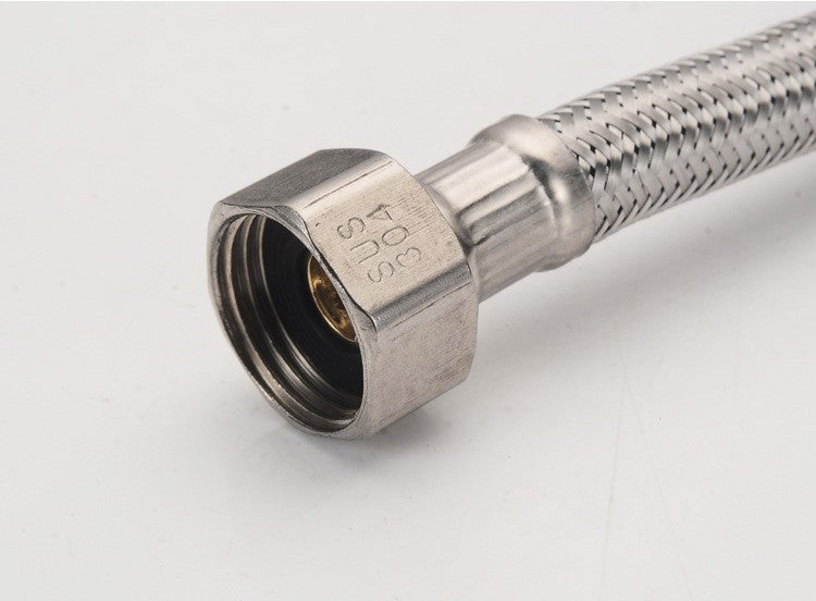 Stainless Steel Extension Hose for Mixer Tap Flexi Hose 15 x 600mm 2pk
