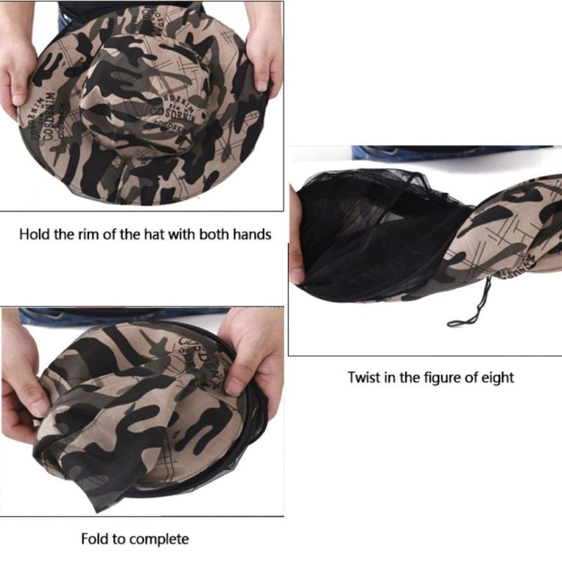 Folding Beekeeping hat Anti-mosquito Net Hat