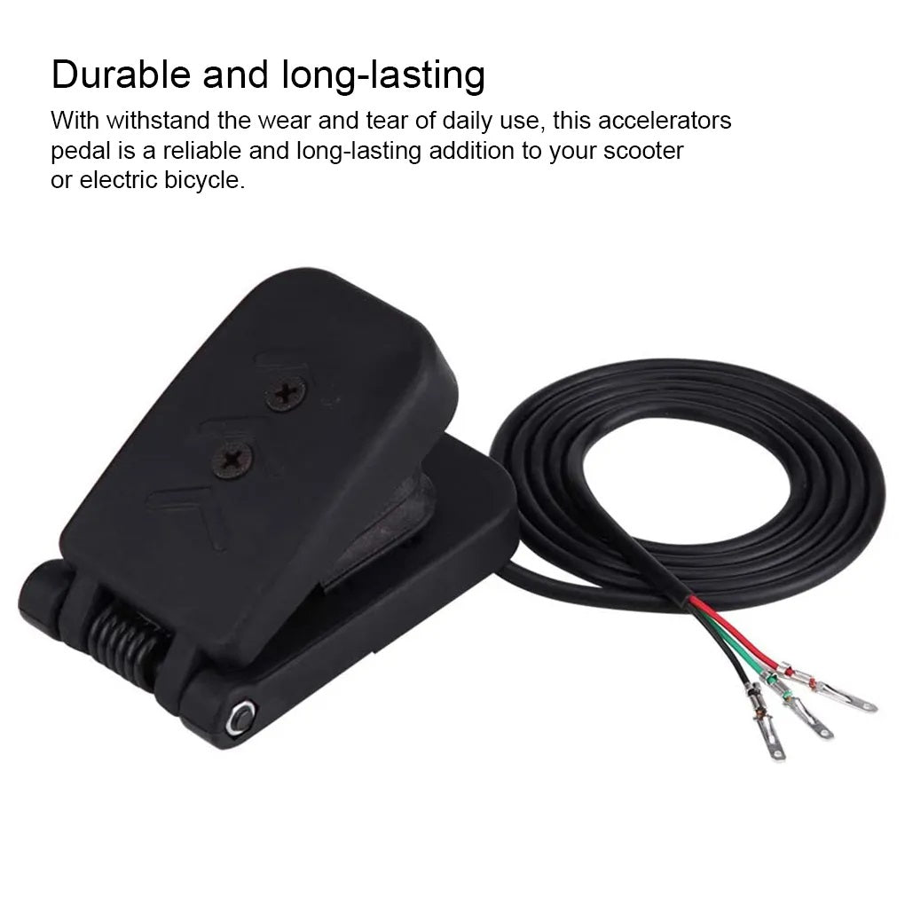 Foot accelerator pedal for golf buggy or go-kart with 1.5m Cable