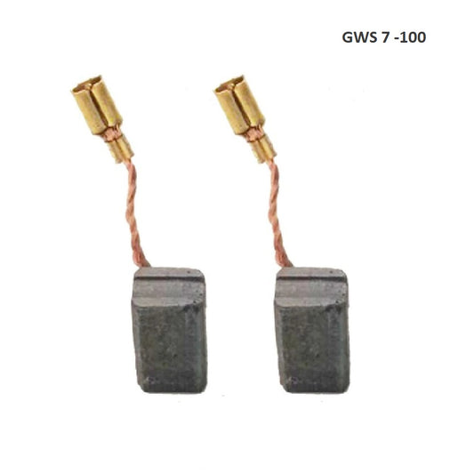 E74 Carbon Brushes 8×6.5×13 mm No Cut-Off for Bosch GWS 7-115 E / GWS 7-125 E / GWS 7-100 E / GOP 250 CE