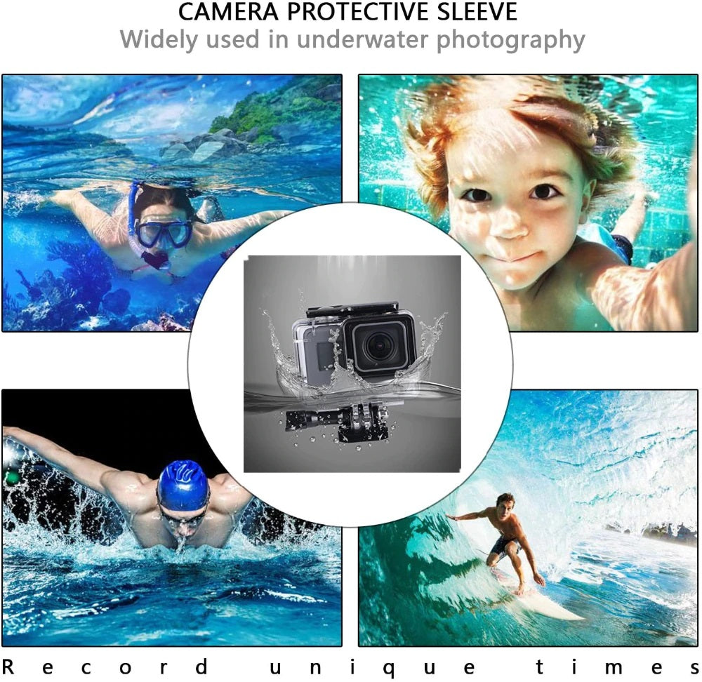 GoPro 45m waterproof protective housing compatible with Hero5/6/7 black only