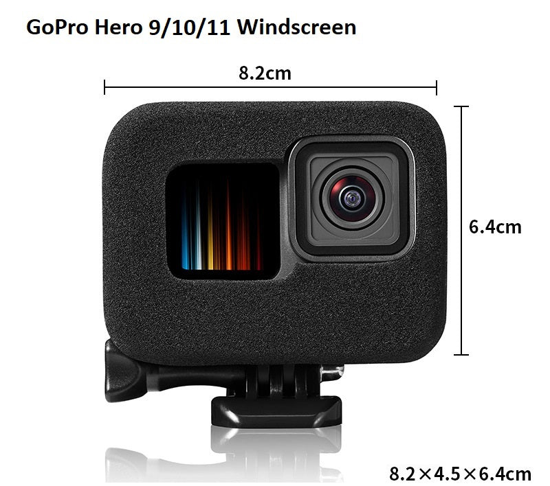 Windscreen Foam Noise Reduction Sponge For Gopro Hero 9/10/11/12/13