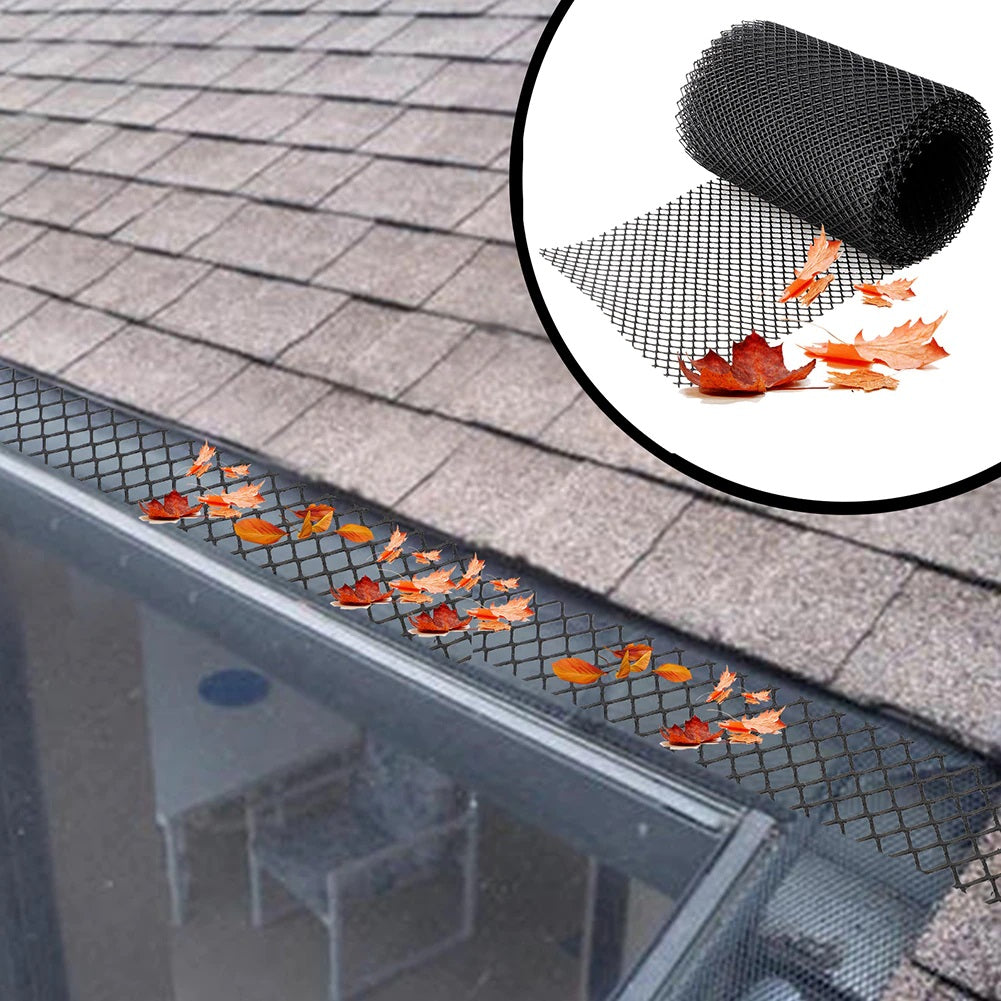 6m x 150mm Gutter Guard Mesh Protector with 10 fixed hooks