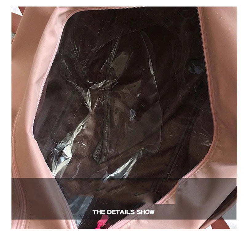 Gym bag swimming bag - Black/Pink