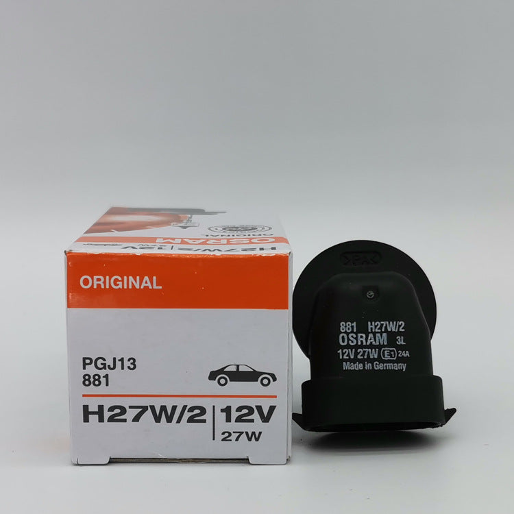 1PC Made in GERMANY Osram Halogen Globe headlight bulb - H27W/2 12V 27W PGJ13