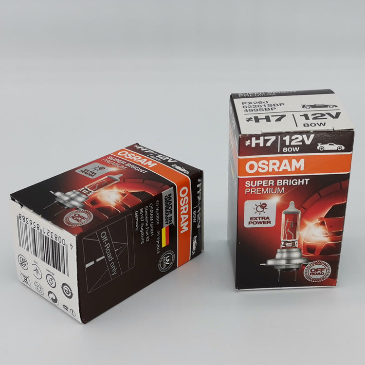 1 pc Made in Germany Osram Super Bright Premium Globe headlight bulb - H7, 12V, 80W, 62261SBP