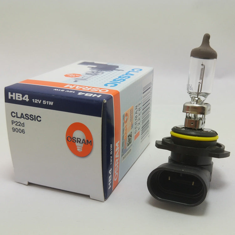 Made in USA Osram Halogen Globe headlight bulb - HB4 9006 12V 51W P22d CLC