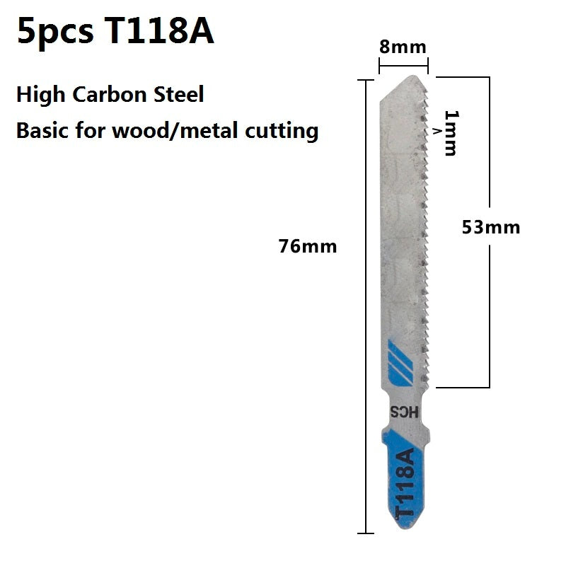 5pcs HCS T118A Jigsaw Blade